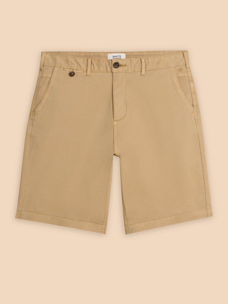 Sutton Organic Chino Short in LIGHT NATURAL | White Stuff