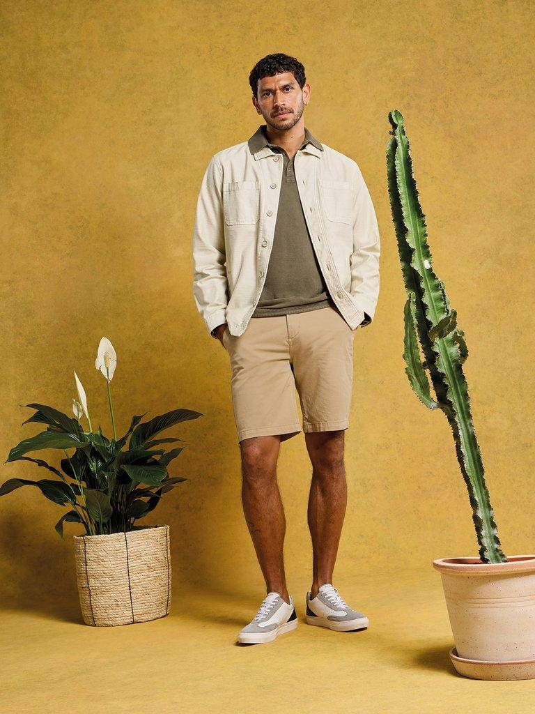 Sutton Organic Chino Short in LGT NAT - MIXED