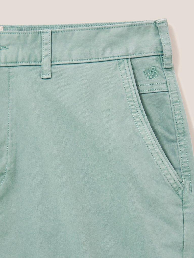 Buy JadeBlue Men Printed Light Green Cotton Slim Fit Capri Shorts online