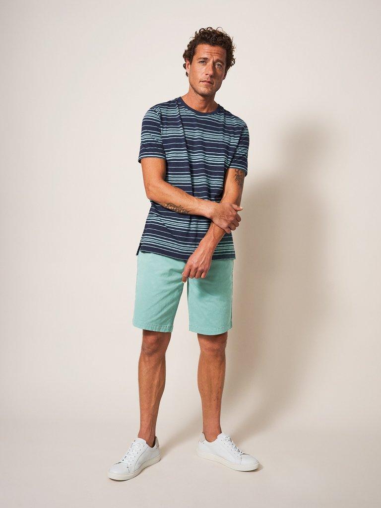 Mint cotton bermuda shorts