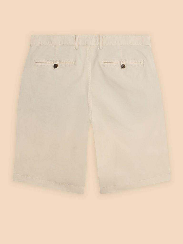 Sutton Organic Chino Short in NATURAL WHITE | White Stuff