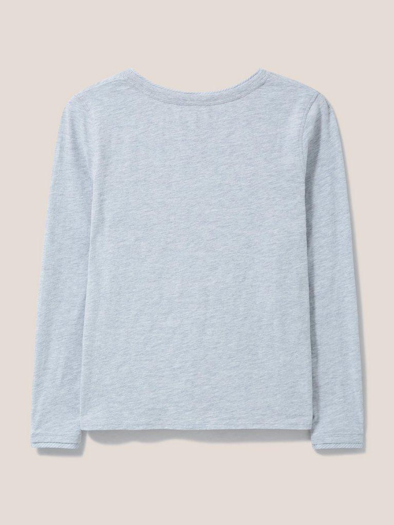 Annabel Ls Tee in GREY MARL - FLAT BACK