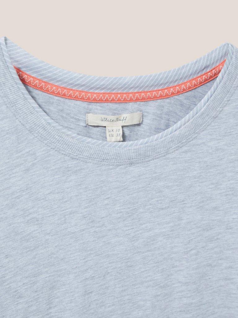 Annabel Ls Tee in GREY MARL - FLAT DETAIL