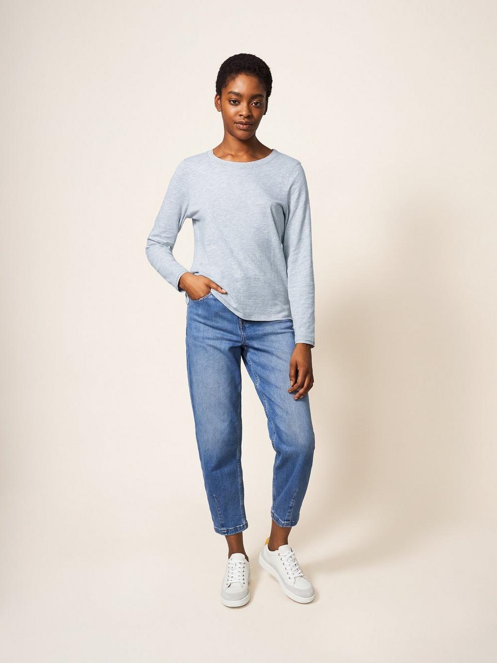 Annabel Ls Tee in GREY MARL - LIFESTYLE