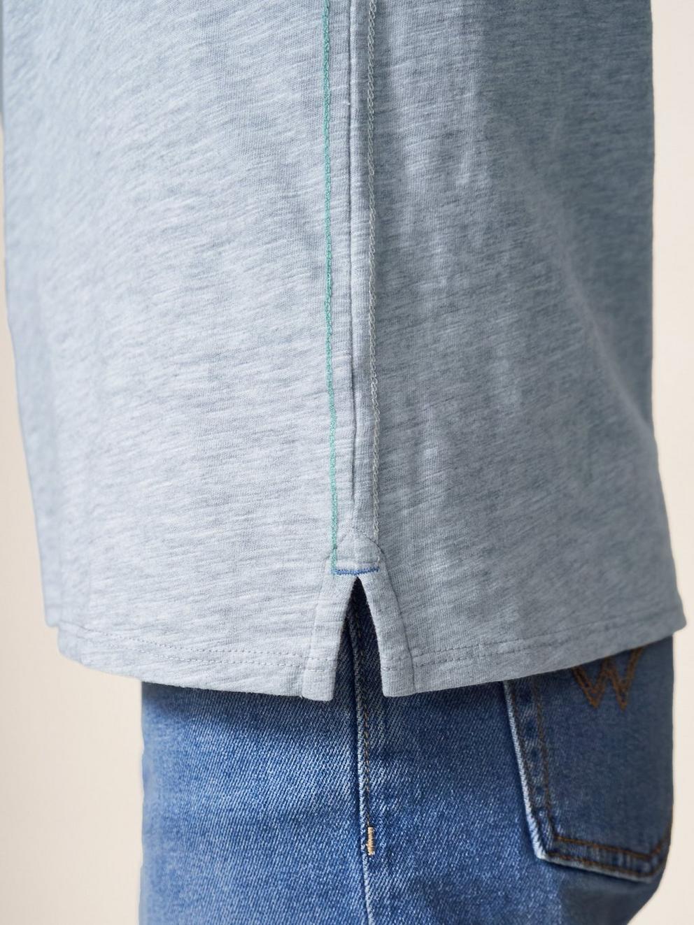 Annabel Ls Tee in GREY MARL - MODEL DETAIL