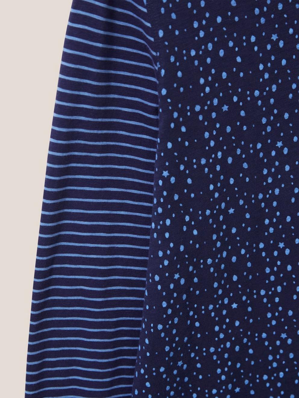 Annabel Ls Tee in NAVY PR - FLAT DETAIL