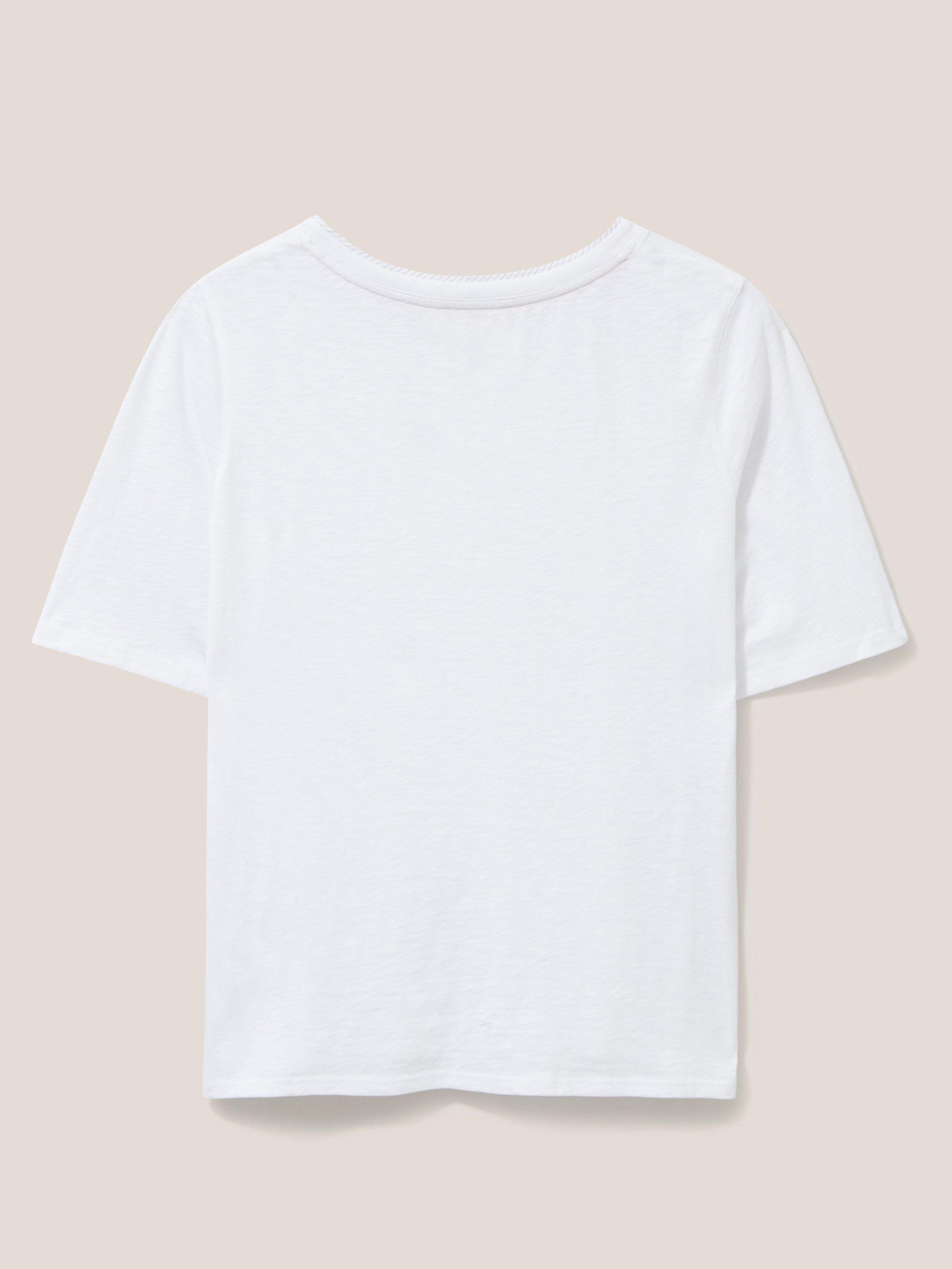 ANNABEL TEE in BRIL WHITE - FLAT BACK