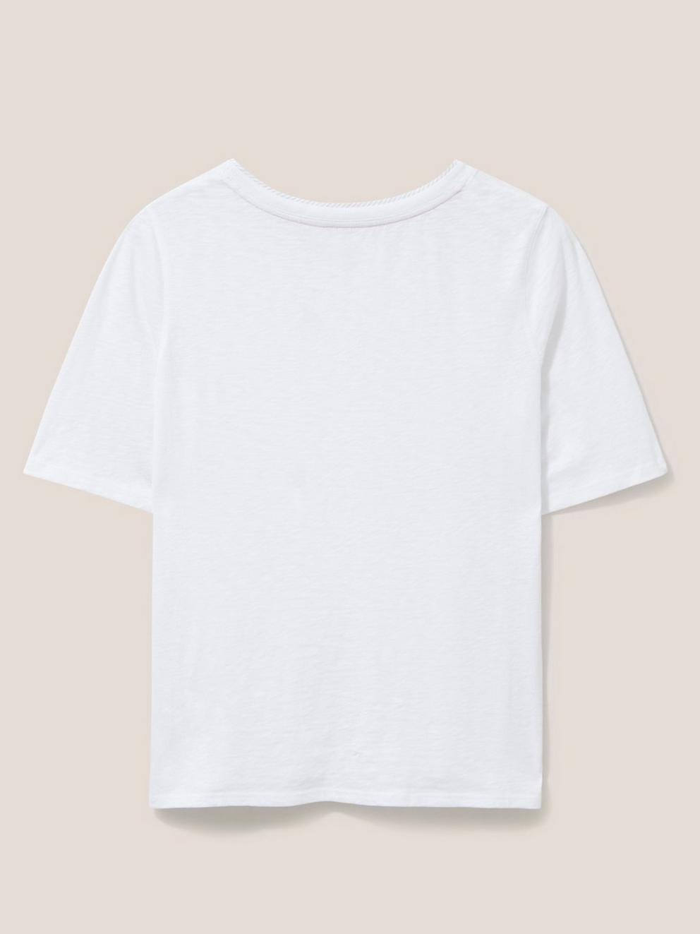 ANNABEL TEE in BRIL WHITE - FLAT BACK
