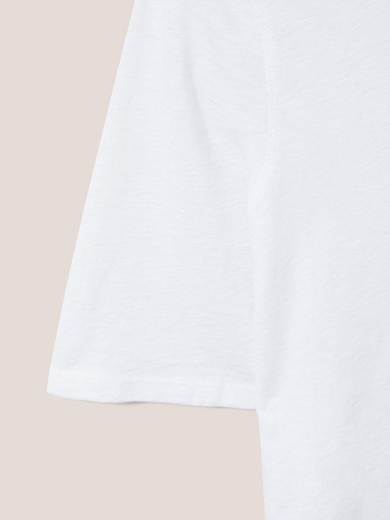 ANNABEL TEE in BRIL WHITE - FLAT DETAIL