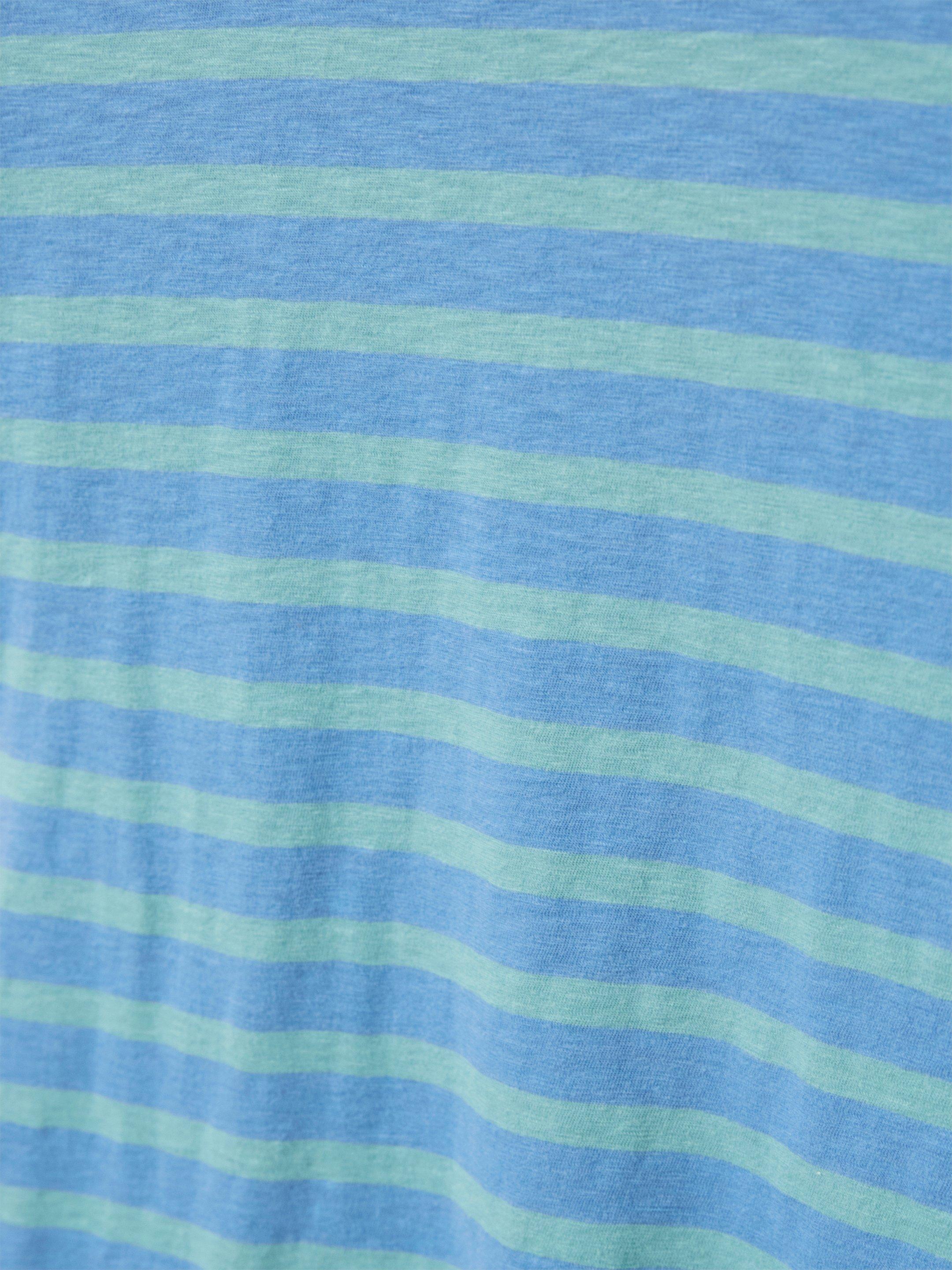 ANNABEL TEE in TEAL MLT - FLAT DETAIL