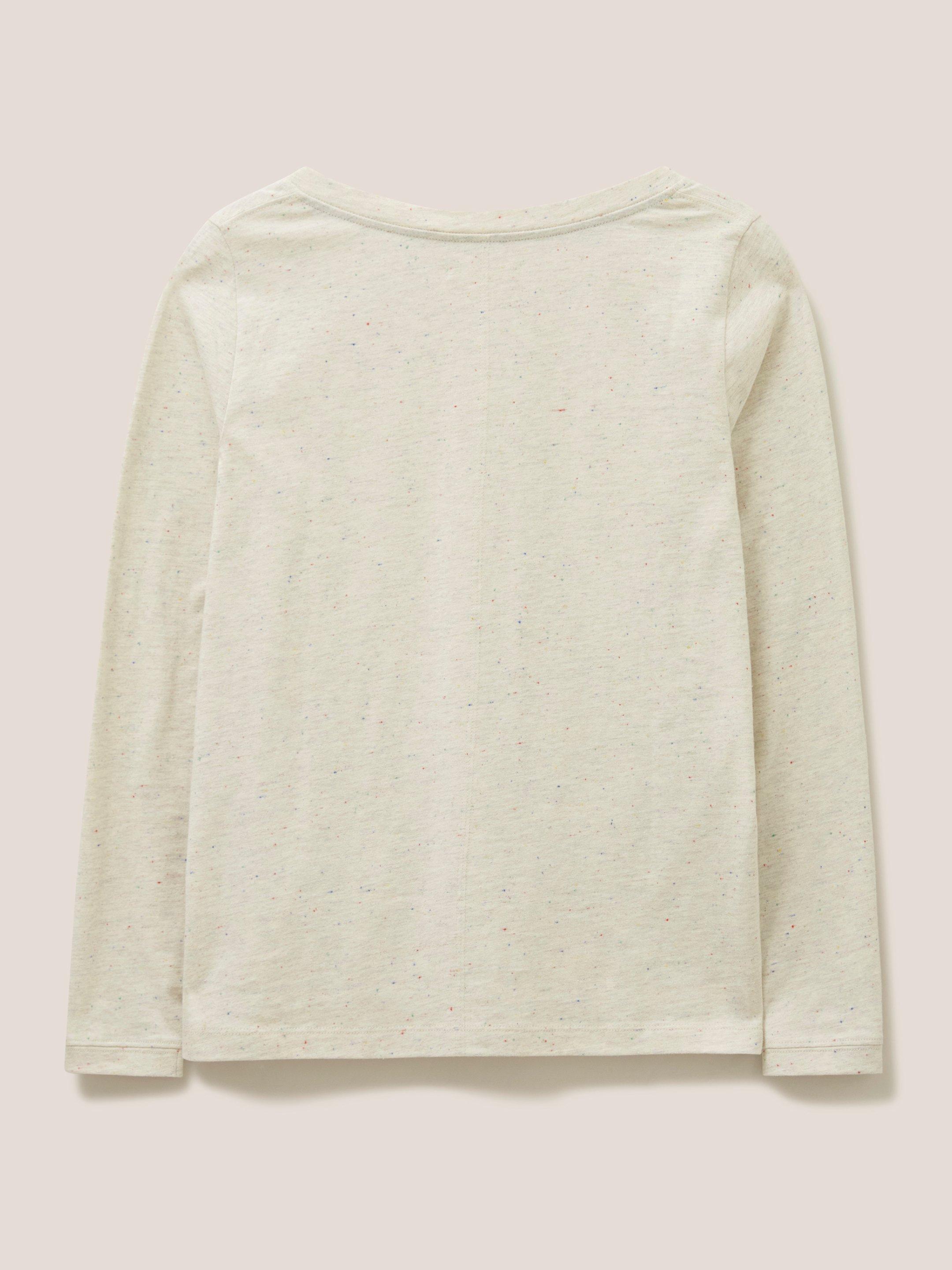 Nelly LS Tee in LGT NAT - FLAT BACK