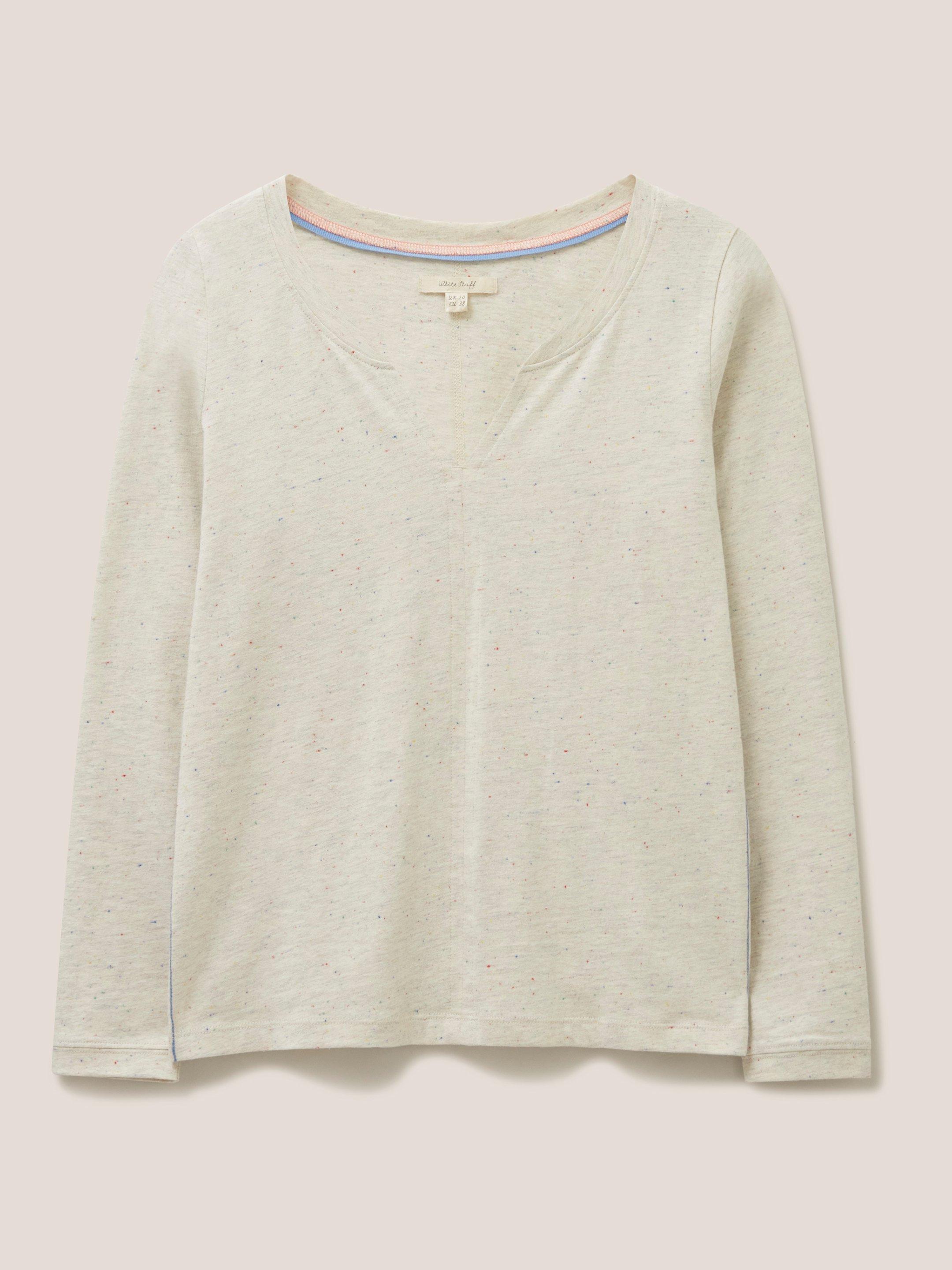 Nelly LS Tee in LGT NAT - FLAT FRONT