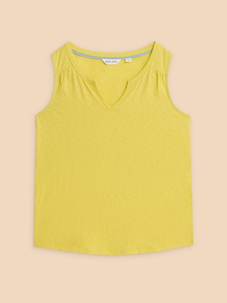 LAILA VEST in MID YELLOW - FLAT FRONT