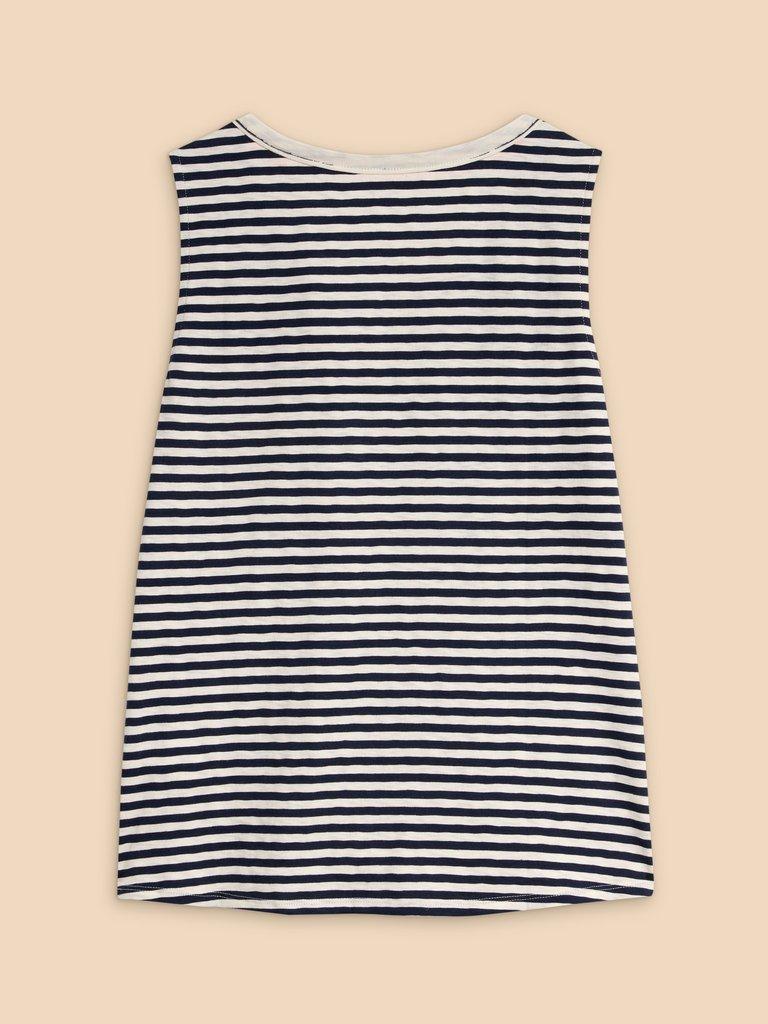 LAILA VEST in NAVY MULTI - FLAT BACK