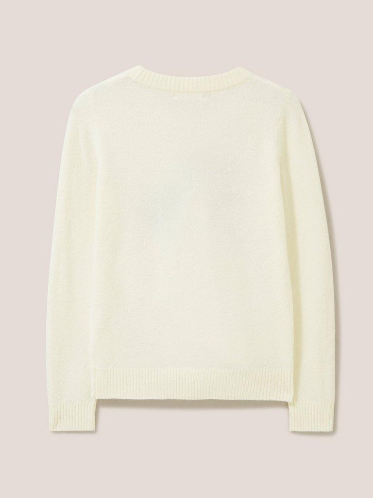 FLORRIE FLORAL JUMPER in PALE IVORY - FLAT BACK