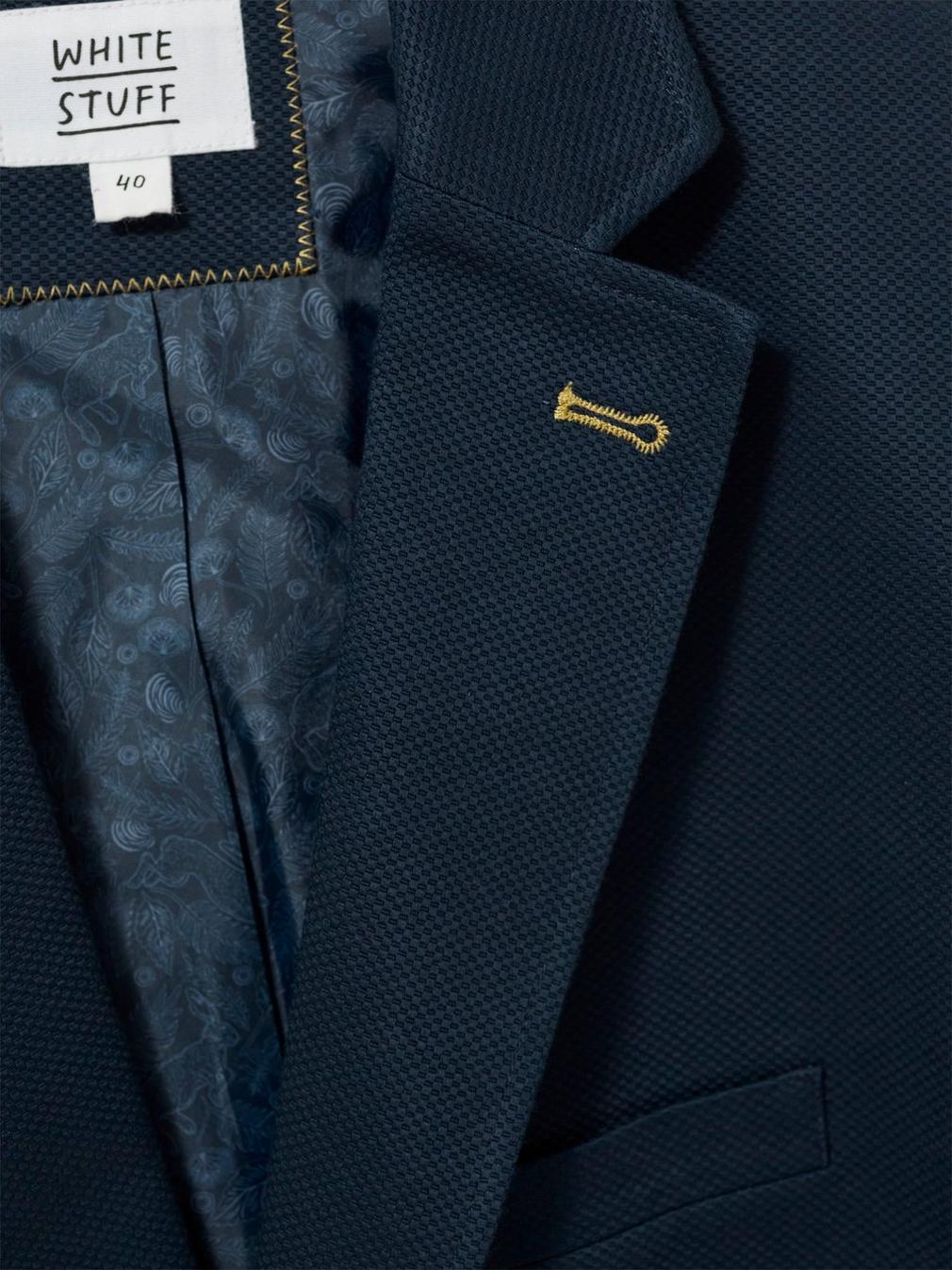 York Blazer in DARK NAVY - FLAT DETAIL