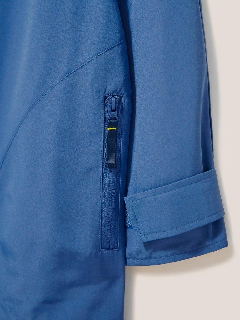 Evie Changing Robe in MID BLUE - FLAT DETAIL