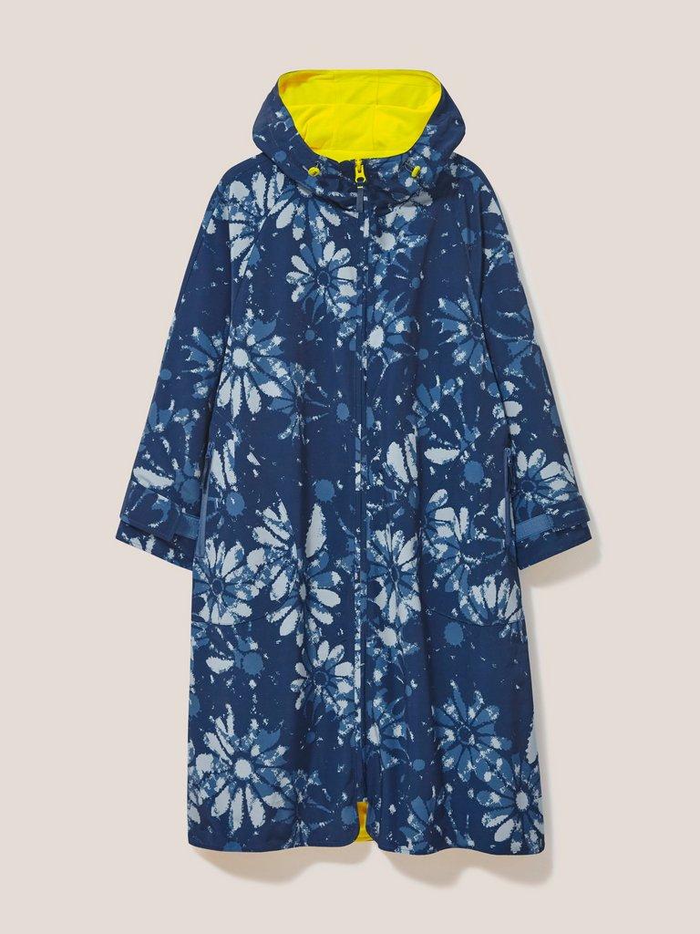 Evie Printed Changing Robe in BLUE PR - FLAT FRONT