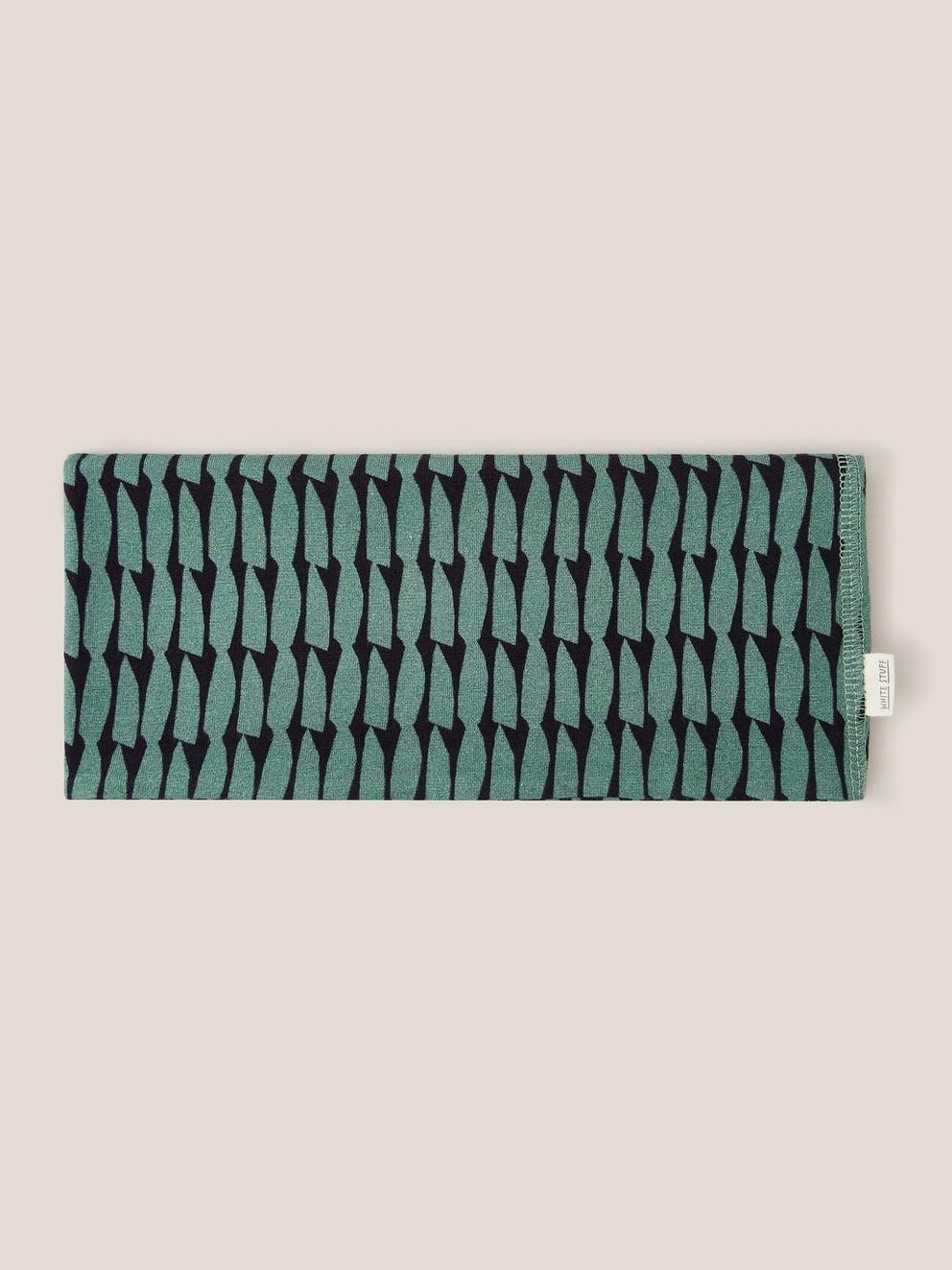 Versatile 1 Size Jersey Roll  in GREEN PR - FLAT DETAIL