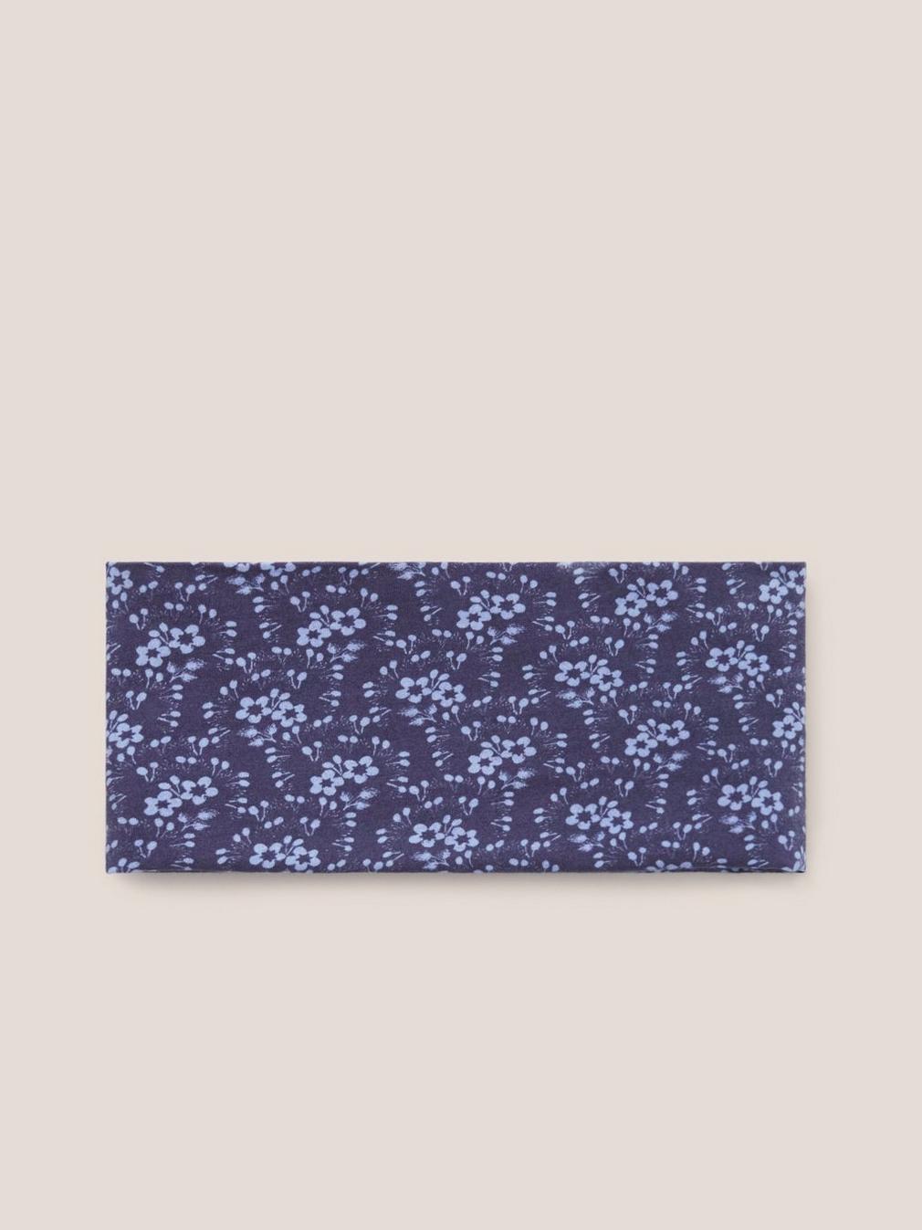 Versatile 1 Size Jersey Roll  in NAVY MULTI - FLAT DETAIL