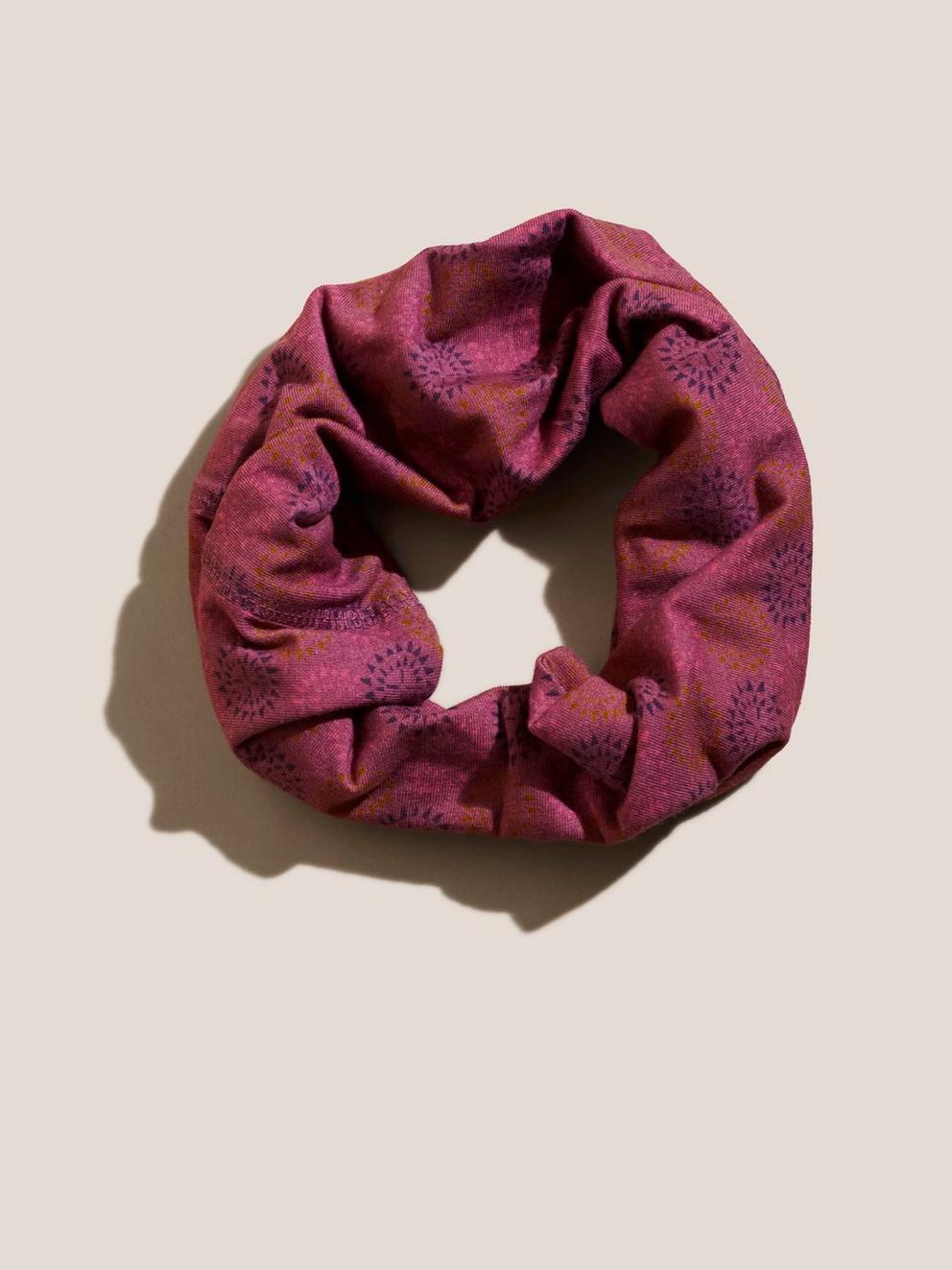 Versatile 1 Size Jersey Roll  in PLUM MLT - FLAT FRONT