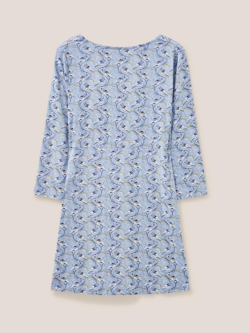 PIPPY LONG LINE TOP in BLUE PR - FLAT BACK