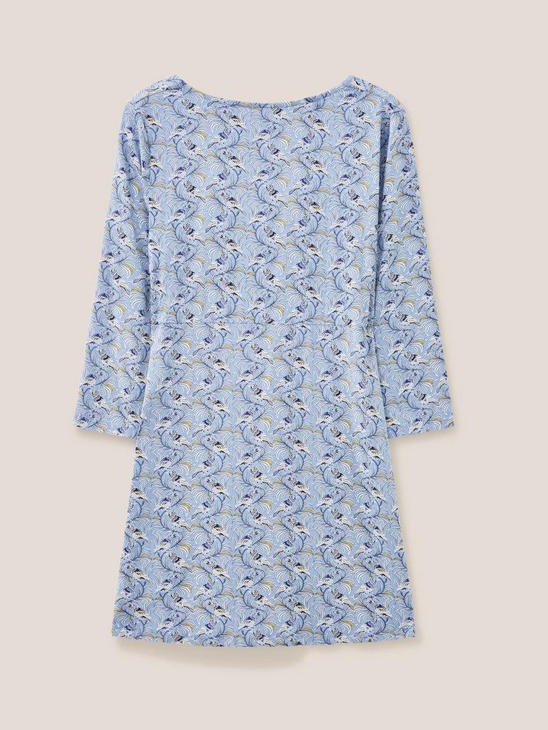 PIPPY LONG LINE TOP in BLUE PR - FLAT BACK