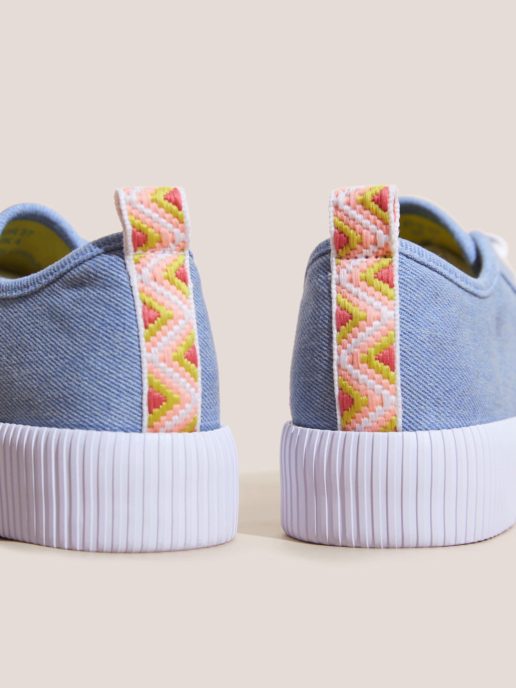 Piper Flatform Plimsoll in CHAMB BLUE - FLAT DETAIL