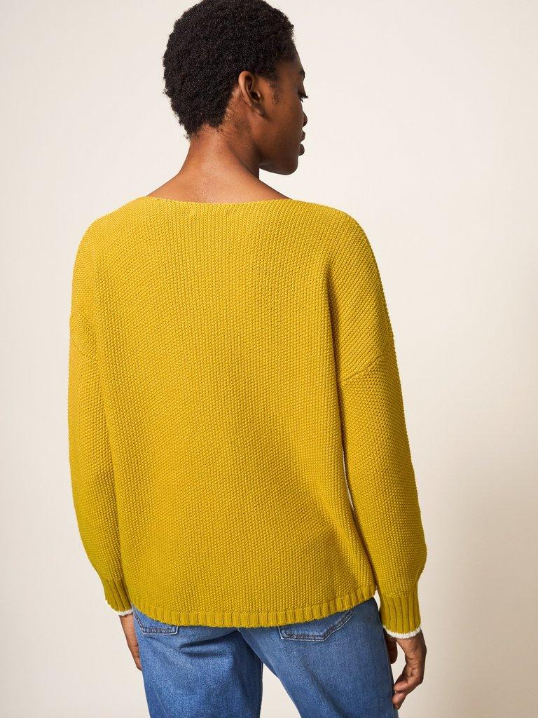 Southbank Jumper in DK CHART - MODEL BACK