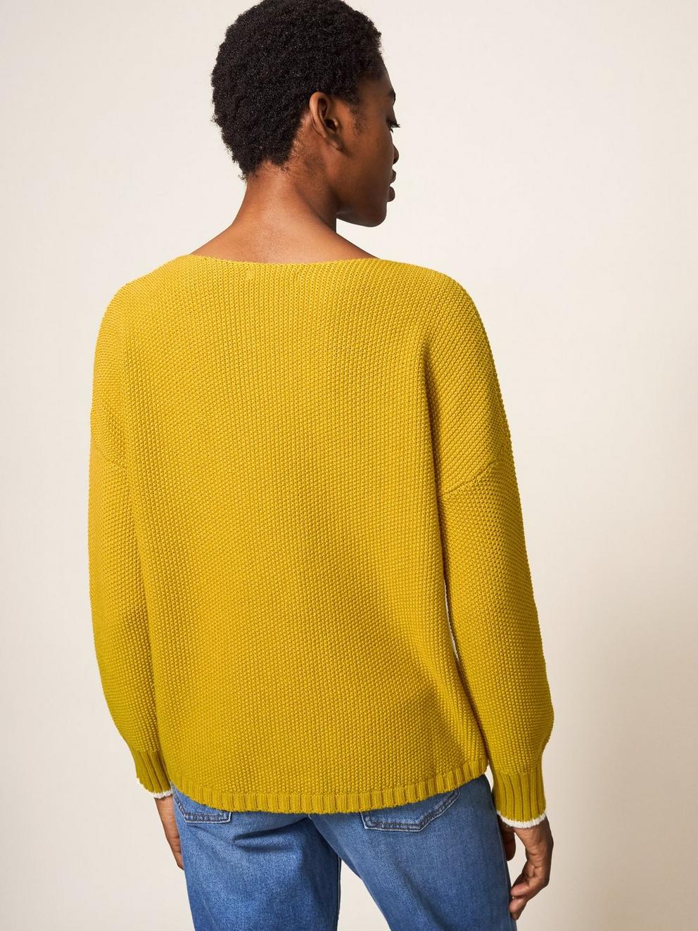 Southbank Jumper in DK CHART - MODEL BACK