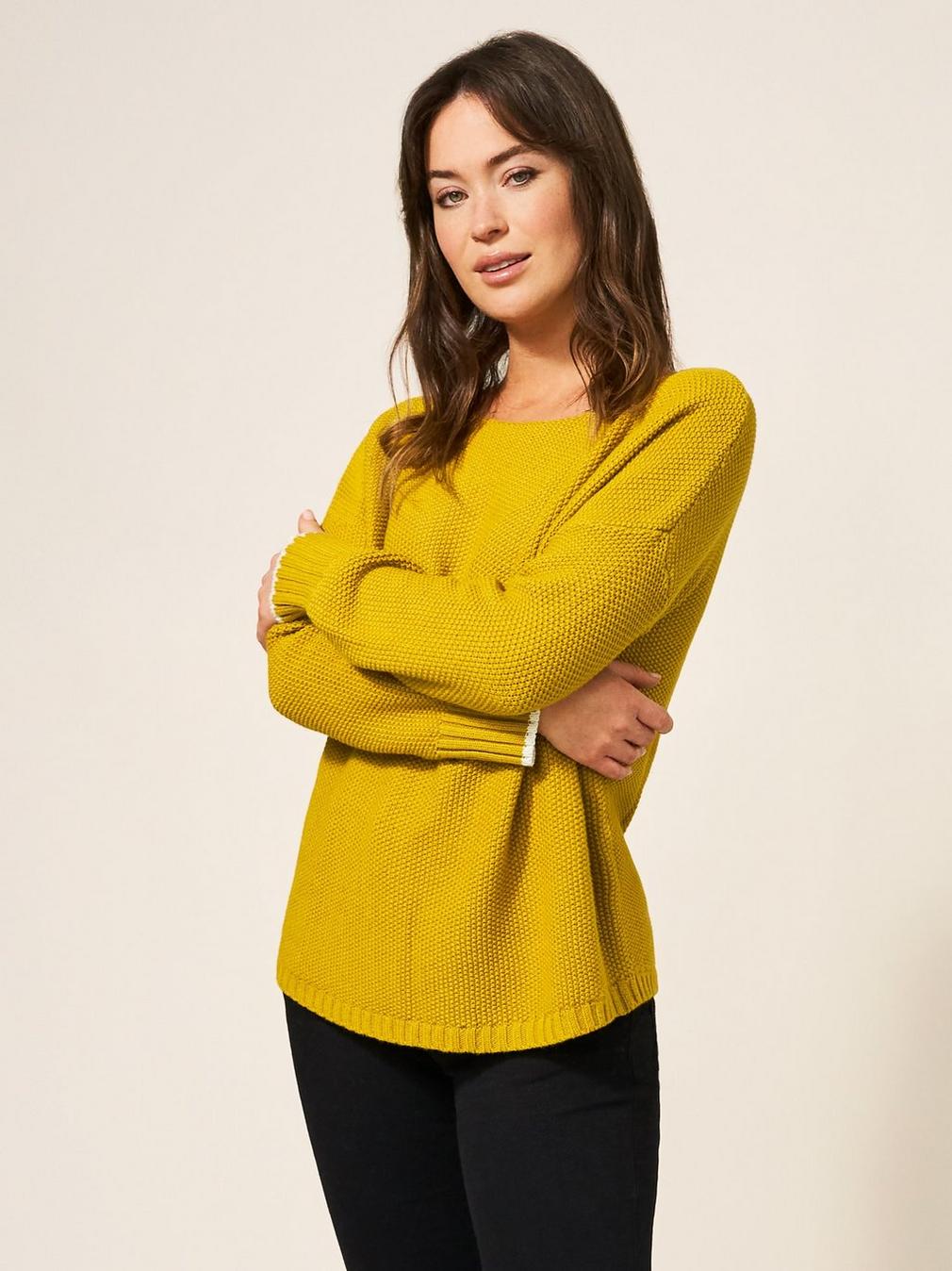 Southbank Jumper in DK CHART - MODEL FRONT