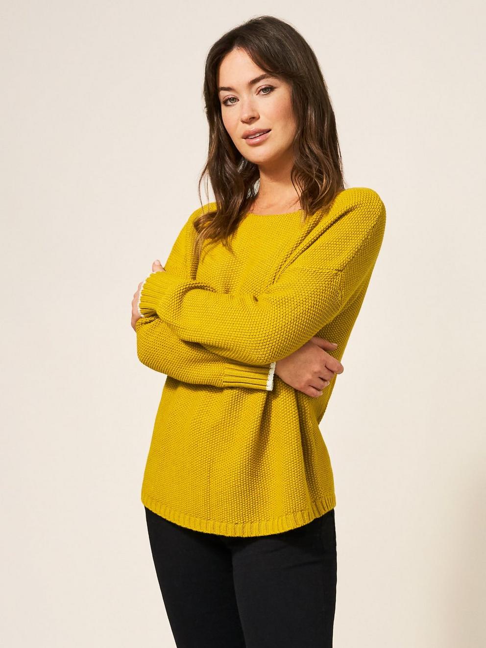 Southbank Jumper in DK CHART - MODEL FRONT