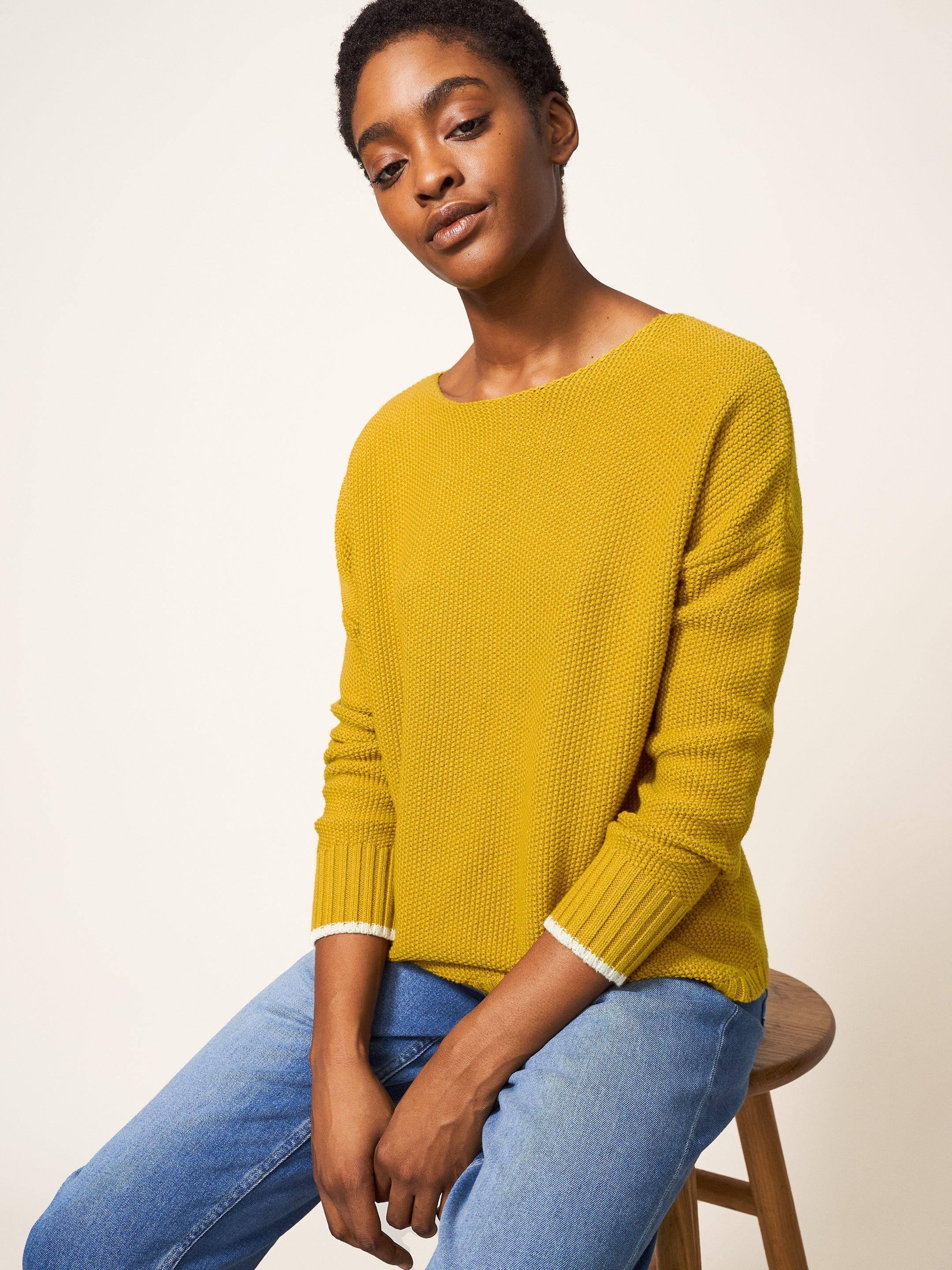 Mustard yellow jumper womens sale