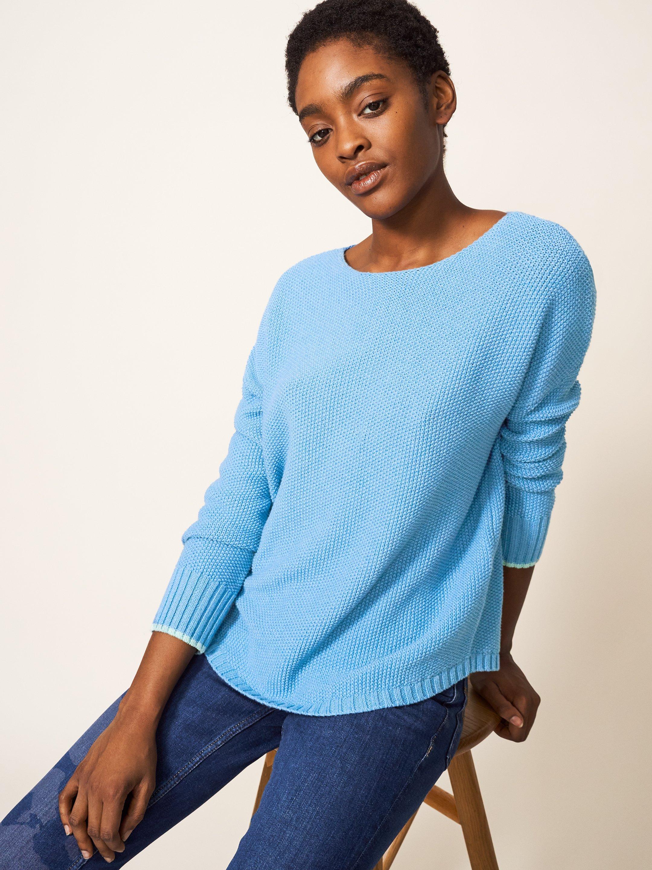 Ladies light shop blue jumper