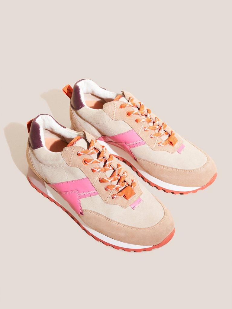 Retro Sports Trainers in NAT MLT - FLAT FRONT
