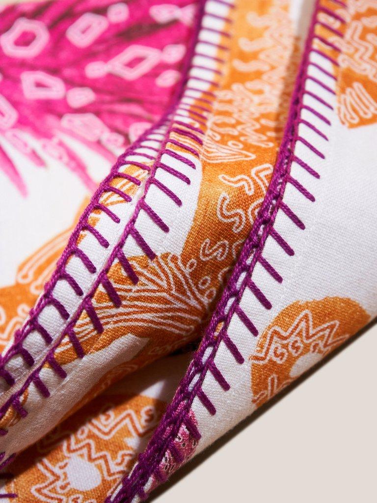 Safari Brights Tea Towel in NAT MLT - FLAT DETAIL