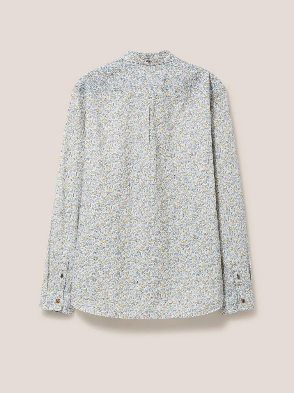 Clementine Print Shirt in IVORY MLT - FLAT BACK