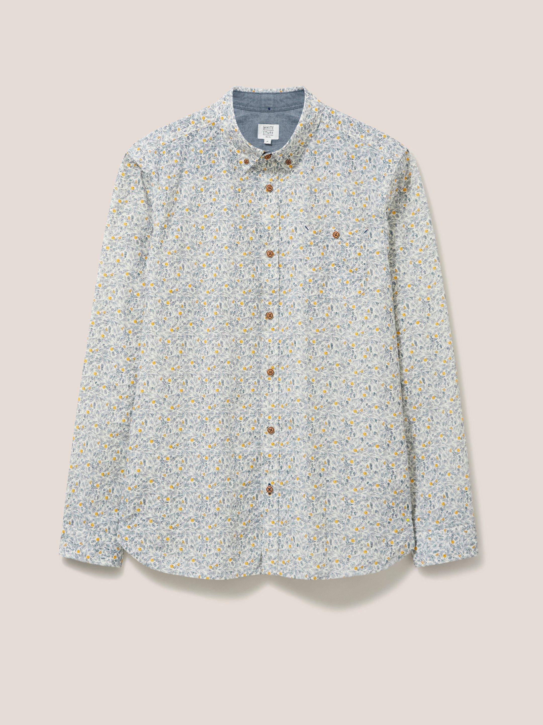 Clementine Print Shirt in IVORY MLT - FLAT FRONT