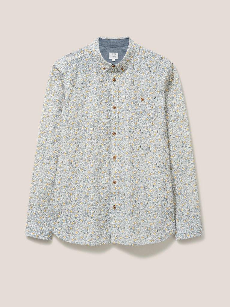 Clementine Print Shirt in IVORY MLT - FLAT FRONT