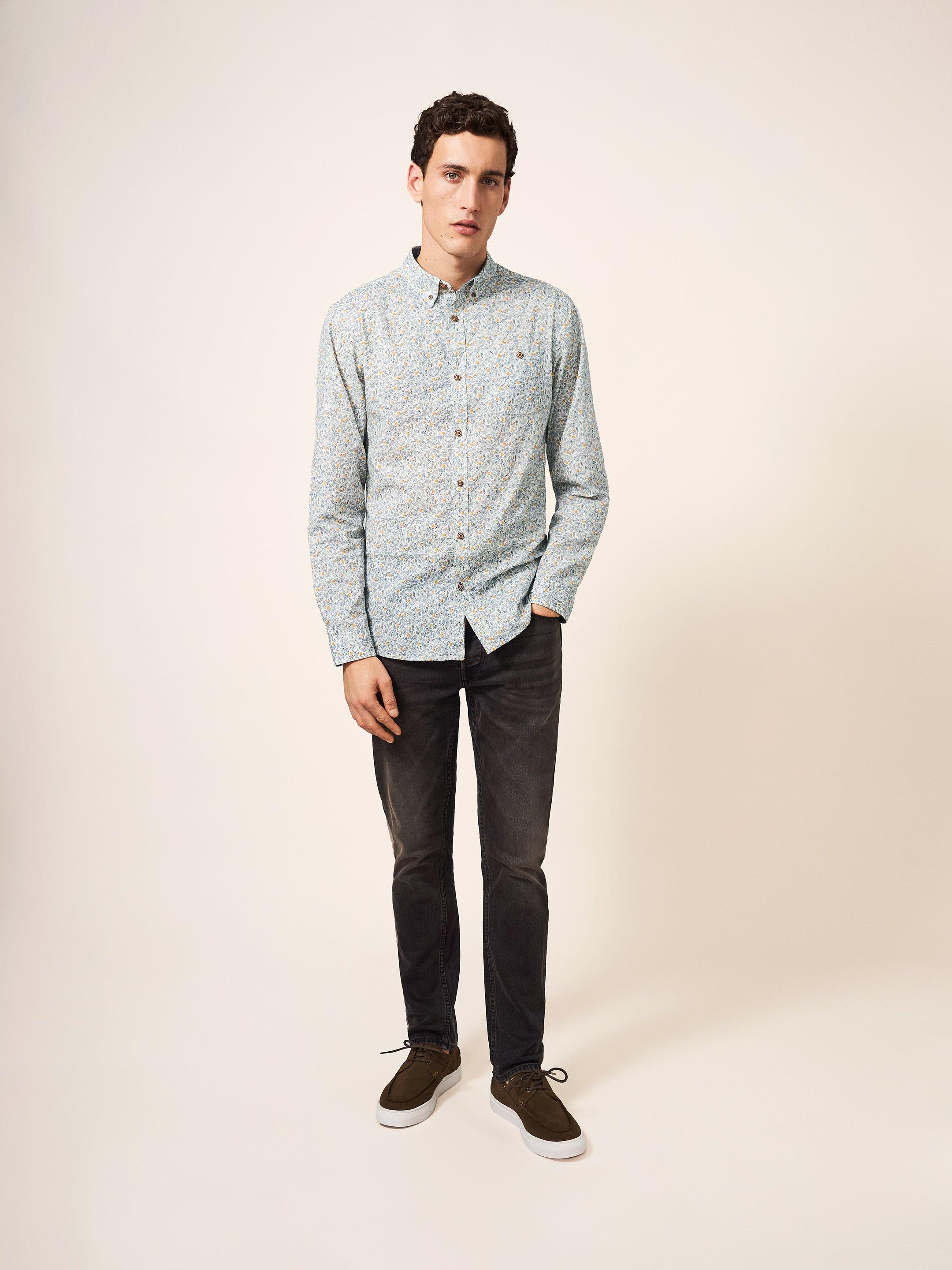 Clementine Print Shirt in IVORY MULTI White Stuff