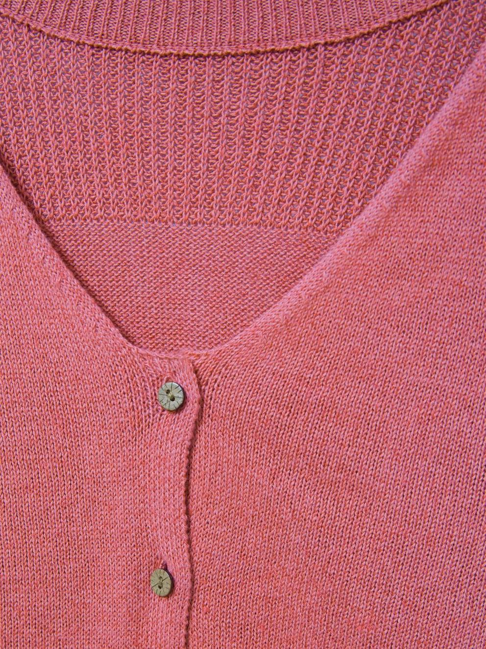 HANNAH JUMPER in MID PINK - FLAT DETAIL