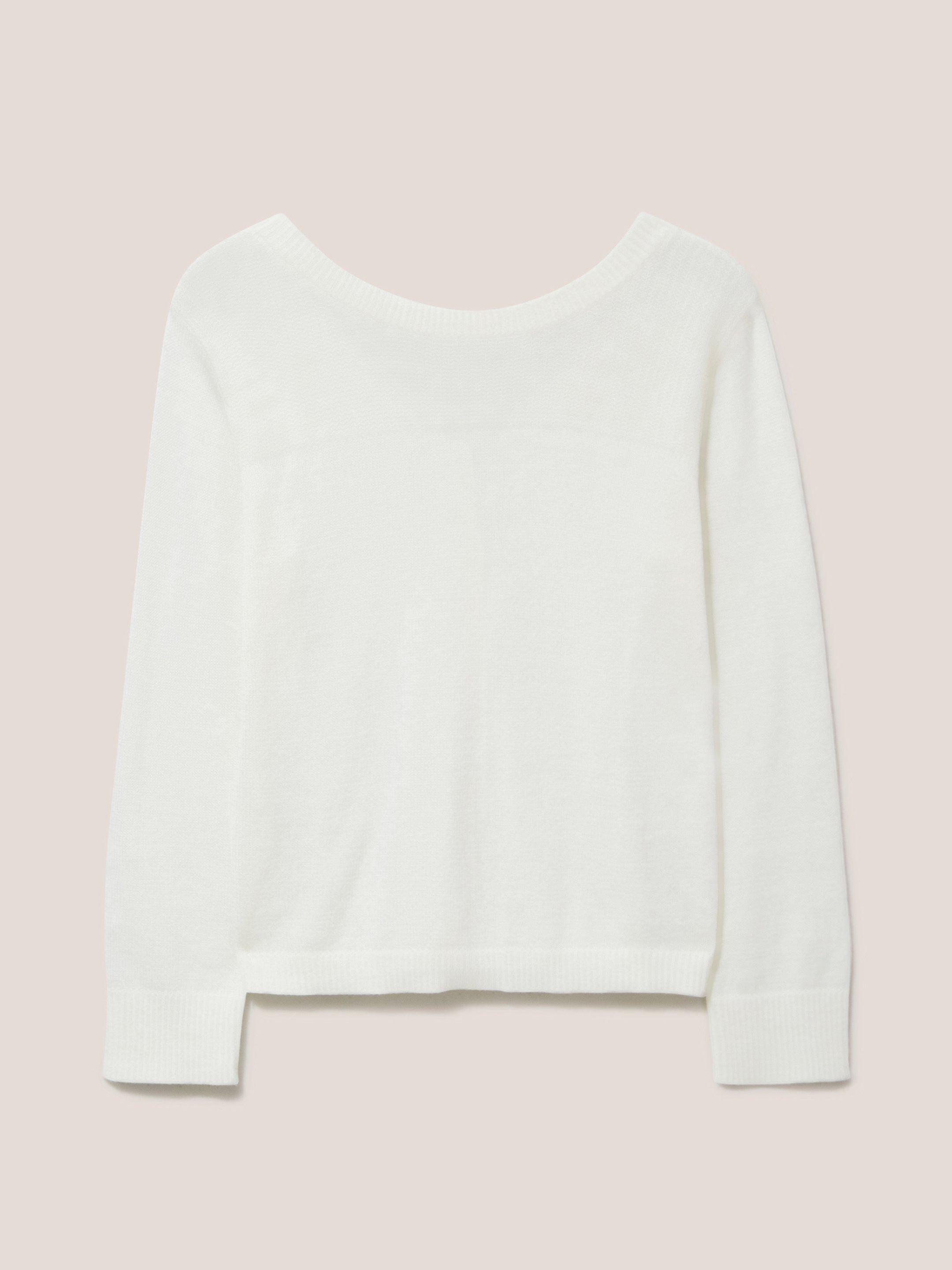 HANNAH JUMPER in NAT WHITE - FLAT BACK