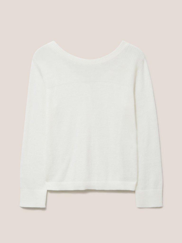 HANNAH JUMPER in NAT WHITE - FLAT BACK