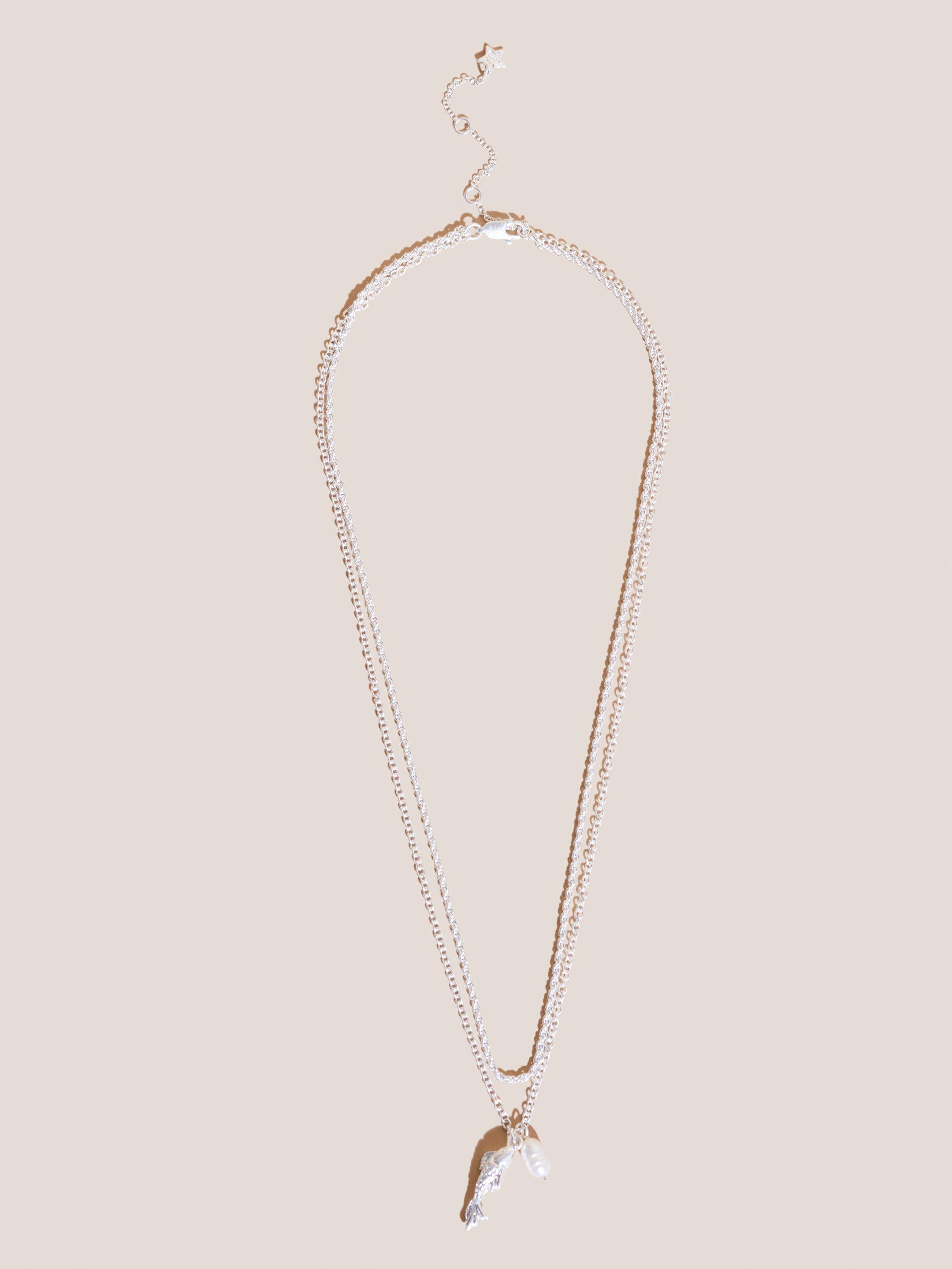 Double Row Fish Pearl Necklace