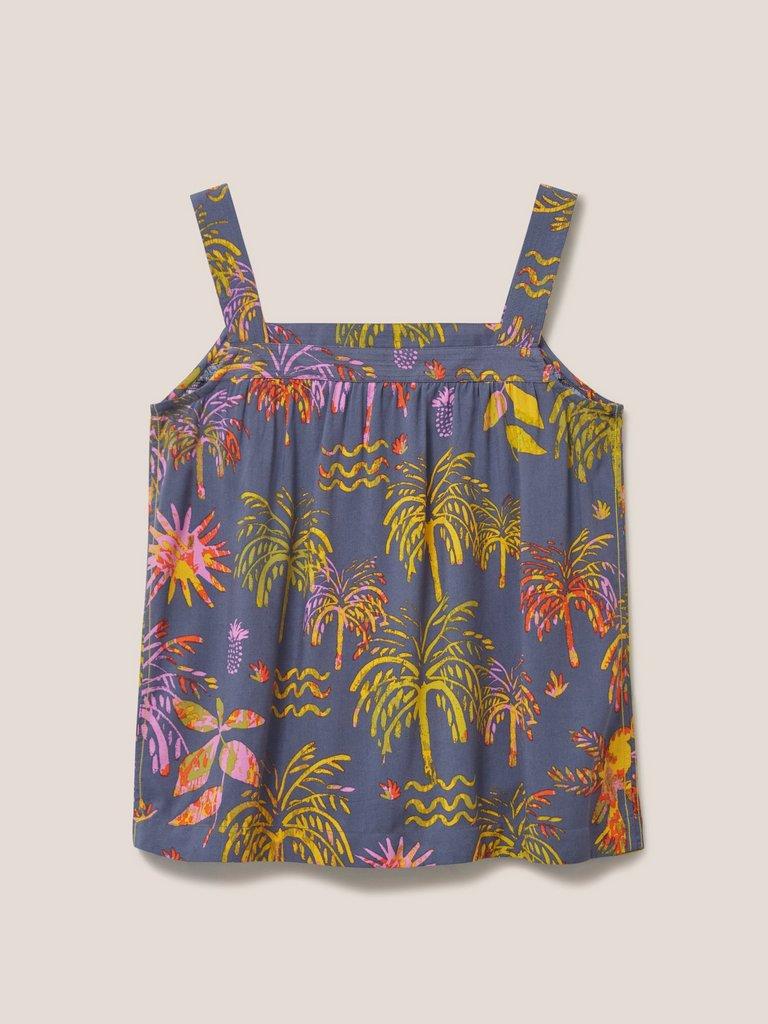 Cordelia Eco Vero Vest in PURPLE MLT - FLAT BACK