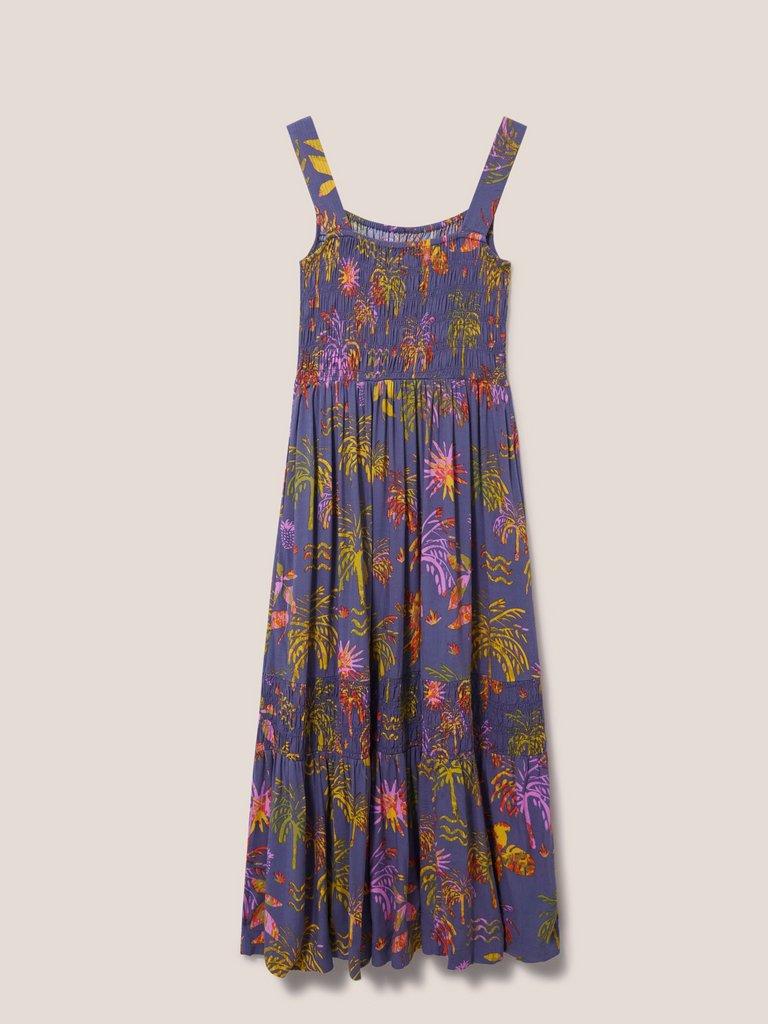 Isabelle Eco Vero  Maxi Dress in PURPLE MLT - FLAT BACK