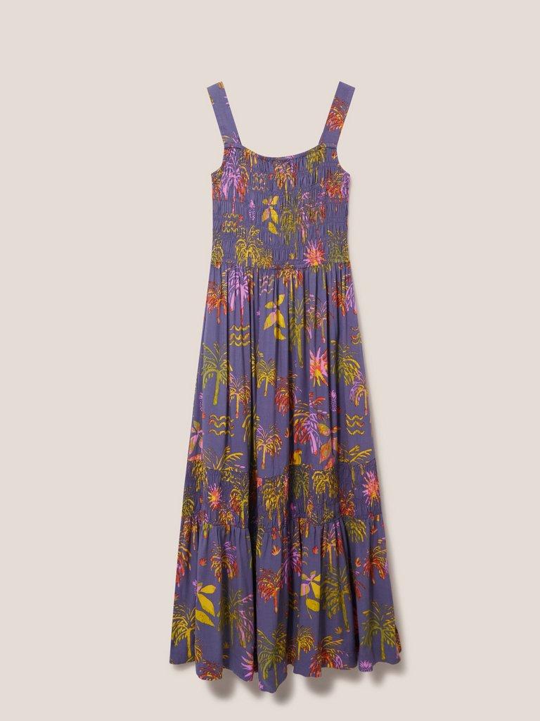 Isabelle Eco Vero  Maxi Dress in PURPLE MLT - FLAT FRONT