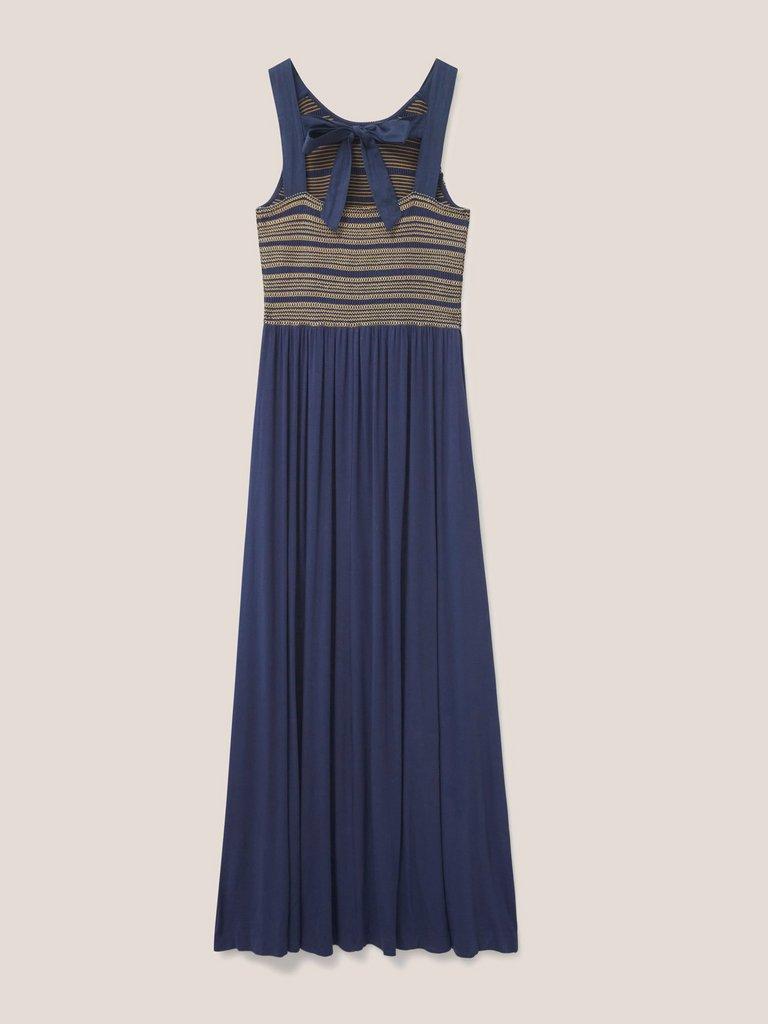 Faye Jersey Maxi Dress in NAVY MULTI - FLAT BACK