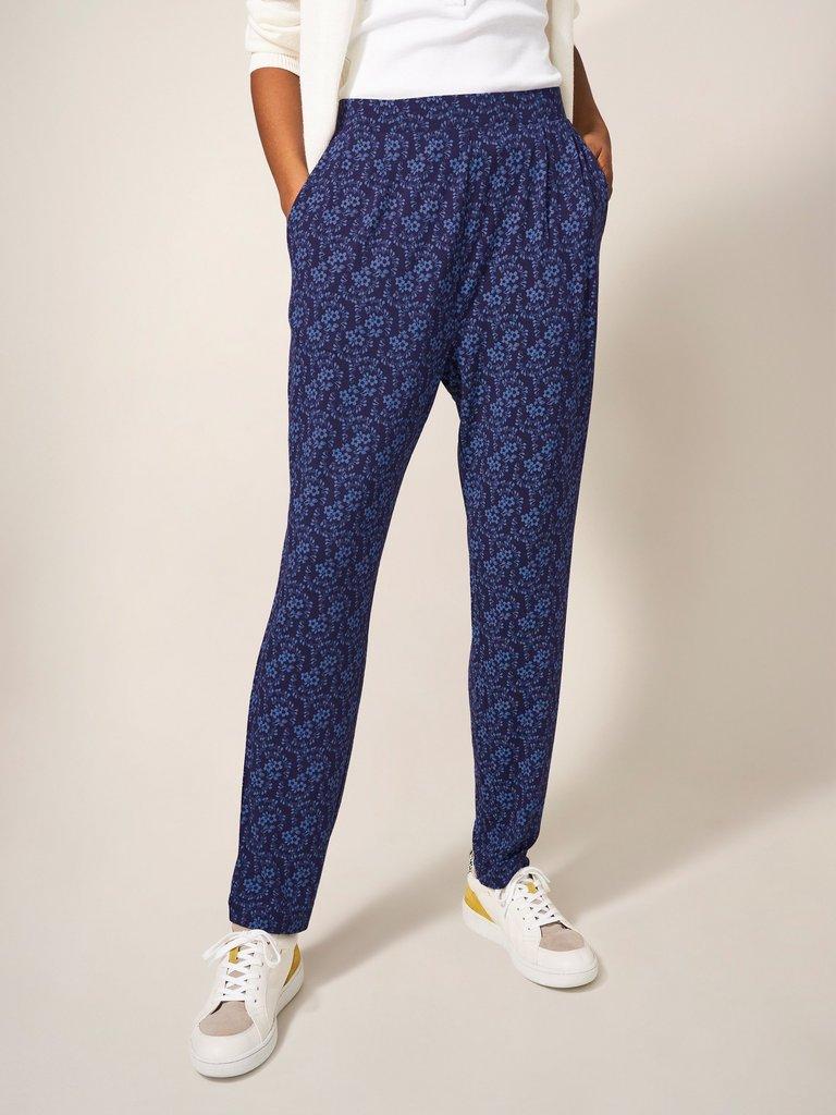 Maison Eco Vero Jersey Trousers in NAVY PR - LIFESTYLE