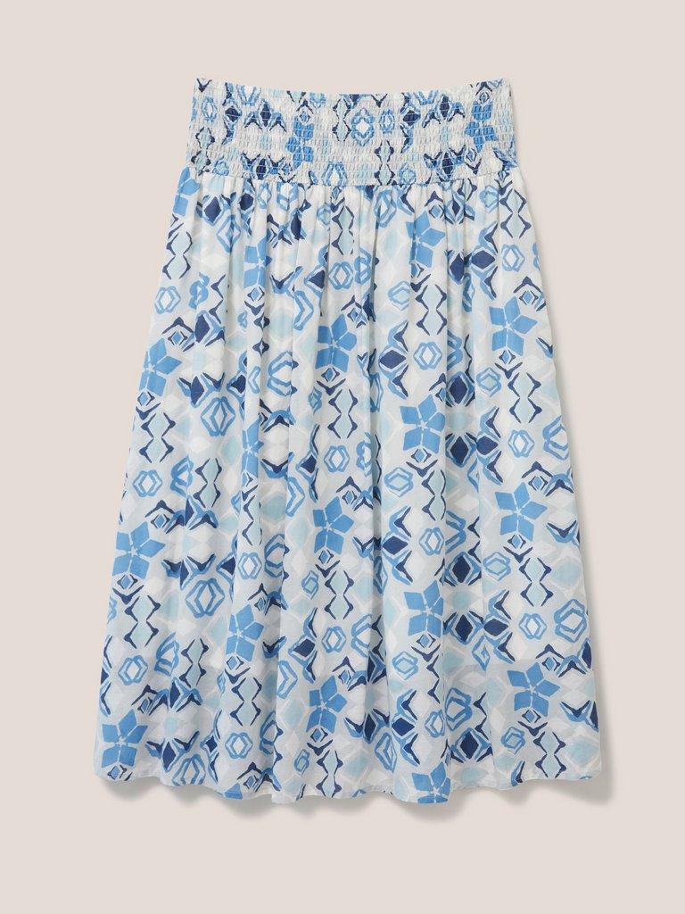 Maeva Skirt in BLUE MLT - FLAT BACK